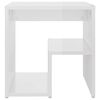 vidaXL Bed Cabinets 2 pcs High Gloss White 40x30x40 cm Engineered Wood