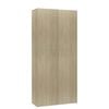vidaXL Shoe Cabinet Sonoma Oak 80x35.5x180 cm Engineered Wood