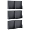 vidaXL Retaining Wall 6 pcs 40 x 12 x 30 cm Steel Anthracite