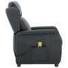 vidaXL Massage Chair Dark grey 67.5 x 93.5 x 101.5 cm Fabric