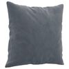 vidaXL 2 Piece Sofa Set with Pillows Dark Grey Velvet