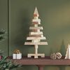 vidaXL Christmas Trees with Stand Natural 60 cm Solid pine wood