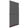 vidaXL Hinged Insect Screen Manual Brown and Black 100 x 215 cm
