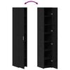vidaXL Highboard 2 pcs Black Oak 30 x 42.5 x 185 cm