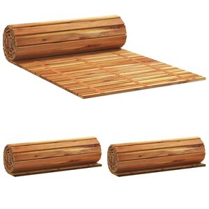 vidaXL Garden Pathway 3 pcs Natural 200 x 50 cm Solid Acacia Wood