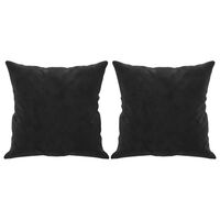 vidaXL Throw Pillows 2 pcs Black 40x40 cm Velvet