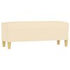 vidaXL Bench Cream 100x35x41 cm Fabric