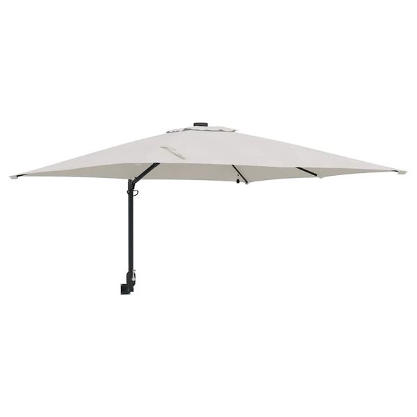 vidaXL Garden Parasol Sand 248.5 x 247.5 x 160 cm Polyester and Steel