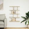 vidaXL Wall Cube Shelf 12 Compartments Sonoma Oak Engineered Wood