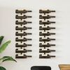 vidaXL Wall-mounted Wine Racks for 18 Bottles 2 pcs Black Iron