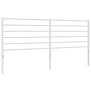 vidaXL Metal Headboard White 180 cm