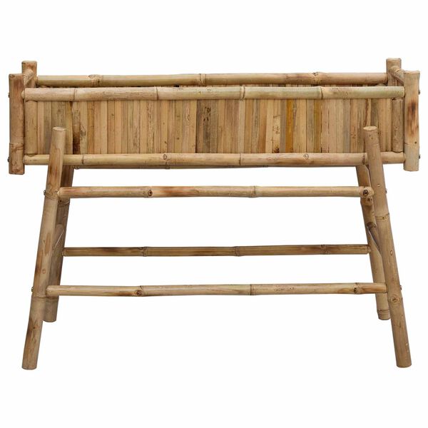 vidaXL Garden Planter with Holder Natural 100 x 38 x 74 cm Bamboo
