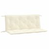 vidaXL Garden Bench Cushions 2 pcs Cream White 120x50x7 cm Oxford Fabric