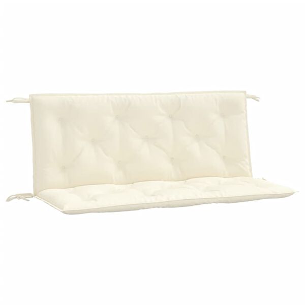 vidaXL Garden Bench Cushions 2 pcs Cream White 120x50x7 cm Oxford Fabric