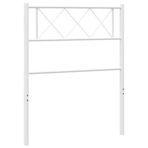 vidaXL Metal Replace Headboard White 90 cm