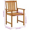 vidaXL Garden Chairs with Cushions 8 pcs Solid Acacia Wood