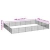 vidaXL Dog Kennel Silver 24 m&sup2; Steel
