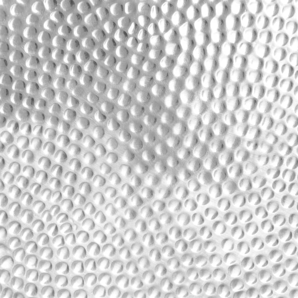 vidaXL Coffee Table Hammered Aluminium 70x30 cm Silver