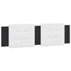 vidaXL Headboard Cushion "Zadar" White and Black 180 cm Faux Leather