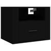 vidaXL Wall-mounted Bedside Cabinets 2 pcs Black 50x36x40 cm