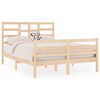 vidaXL Bed Frame without Mattress Solid Wood 135x190 cm Double