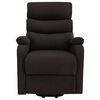 vidaXL Stand up Massage Chair Dark Brown Fabric
