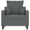 vidaXL Sofa Chair Dark Grey 60 cm Fabric