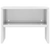 vidaXL Bedside Cabinet High Gloss White 40x30x30 cm Engineered Wood