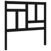 vidaXL Bed Headboard Black 95.5x4x100 cm Solid Wood Pine