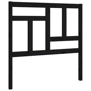 vidaXL Bed Headboard Black 95.5x4x100 cm Solid Wood Pine