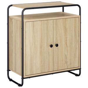 vidaXL Sideboard Sonoma Oak 68 x 35 x 75 cm Engineered Wood