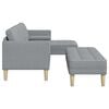 vidaXL Sofa Set 2 pcs Light Grey 173 x 131 x 67 cm Fabric