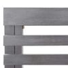 vidaXL Garden Corner Bench Grey 140 cm Solid Acacia Wood