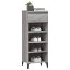 vidaXL Shoe Rack Grey Sonoma 40x36x105 cm Engineered Wood