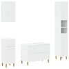 vidaXL 4 Piece Bathroom Cabinet Set ARNHEM White Engineered Wood