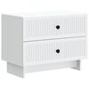 vidaXL Bedside Cabinet White 62 x 34.5 x 47.5 cm Engineered Wood