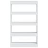 vidaXL Book Cabinet/Room Divider White 80x30x135 cm Engineered Wood