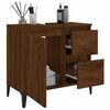 vidaXL Bathroom Cabinet Brown Oak 65x33x60 cm Engineered Wood