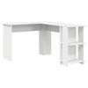 vidaXL Corner Desk White 140 x 113.5 x 75 cm Engineered Wood