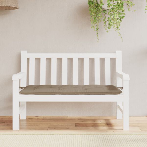 vidaXL Garden Bench Cushion Taupe 120x50x7 cm Oxford Fabric