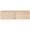vidaXL Wall Cabinets 2 pcs 60x30x35 cm Solid Pinewood