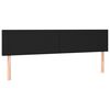 vidaXL Headboards Black 160x5x78/88 cm Faux Leather