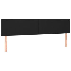 vidaXL Headboards Black 160x5x78/88 cm Faux Leather