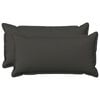 vidaXL Cushion with Pillow HOUTEN 2 pcs Dark Grey Faux Linen