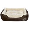 vidaXL Dog Bed Brown and Beige XXL