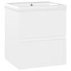 vidaXL Sink Cabinet with Built-in Basin White Engineered Wood