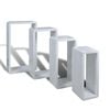 vidaXL Shelf | White with High Gloss | MDF | Various Sizes | Stackable