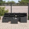vidaXL Sofa Set with Cushion 7 pcs Poly Rattan