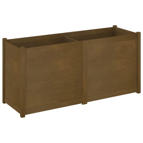vidaXL Garden Planter Honey Brown 150x50x70 cm Solid Pinewood