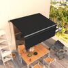 vidaXL Manual Retractable Awning with Blind 3x2.5m Anthracite